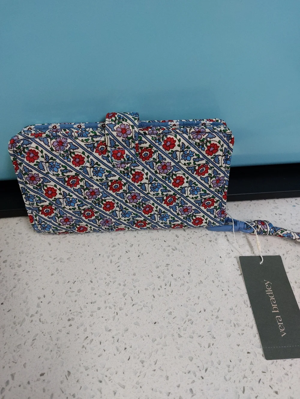 Vera Bradley Phone Wristlet Bias Mini Vines NWT - Picture 2 of 4